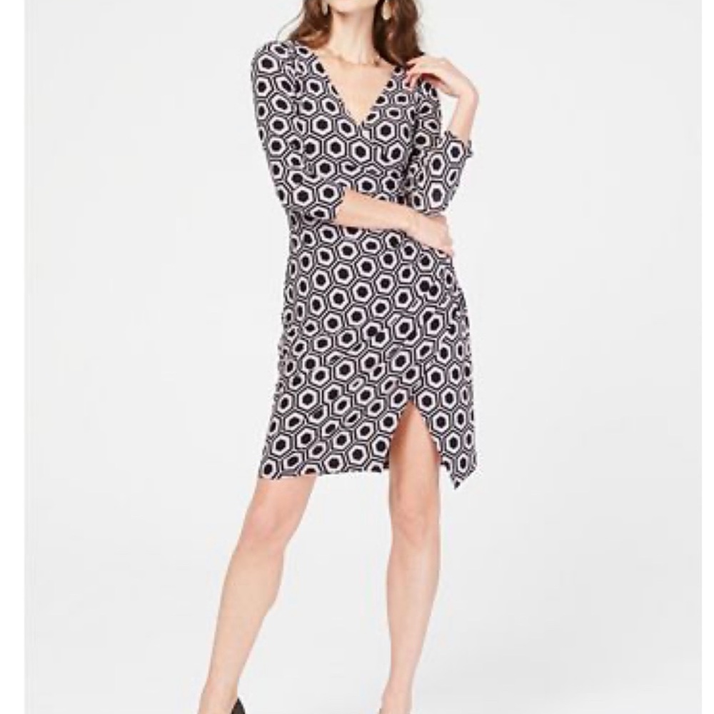 INC Bullseye Geo Dress